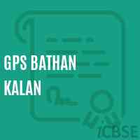 Gps Bathan Kalan Primary School Logo