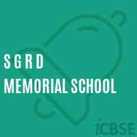 S G R D Memorial School Logo
