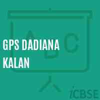 Gps Dadiana Kalan Primary School Logo