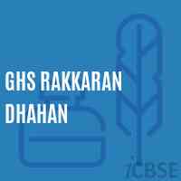Ghs Rakkaran Dhahan Secondary School Logo