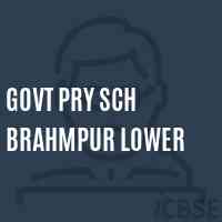 Govt Pry Sch Brahmpur Lower Primary School Logo