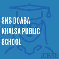 Sns Doaba Khalsa Public School Logo