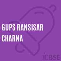 Gups Ransisar Charna Middle School Logo