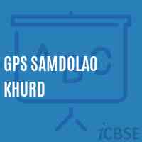 Gps Samdolao Khurd Primary School Logo