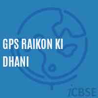 Gps Raikon Ki Dhani Primary School Logo