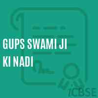 Gups Swami Ji Ki Nadi Middle School Logo