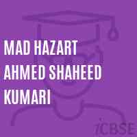 Mad Hazart Ahmed Shaheed Kumari Primary School Logo