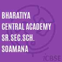 Bharatiya Central Academy Sr.Sec.Sch. Soamana Senior Secondary School Logo