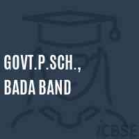 Govt.P.Sch., Bada Band Primary School Logo