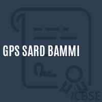 Gps Sard Bammi Primary School Logo