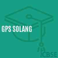 Gps Solang Primary School Logo