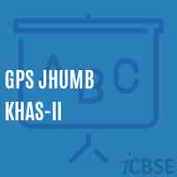Gps Jhumb Khas-Ii Primary School Logo