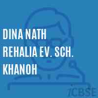 Dina Nath Rehalia Ev. Sch. Khanoh Middle School Logo