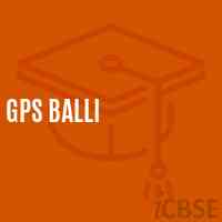 Gps Balli Primary School Logo