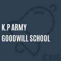 K.P Army Goodwill School Logo