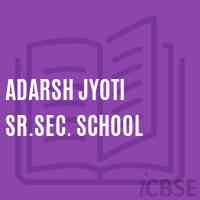 Adarsh Jyoti Sr.Sec. School Logo