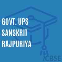 Govt. Ups Sanskrit Rajpuriya Middle School Logo