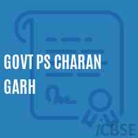 Govt Ps Charan Garh Primary School Logo