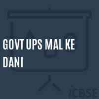 Govt Ups Mal Ke Dani Middle School Logo
