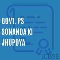 Govt. Ps Sonanda Ki Jhupdya Primary School Logo