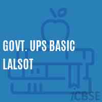 Govt. Ups Basic Lalsot Middle School Logo