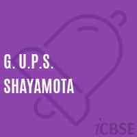 G. U.P.S. Shayamota Middle School Logo