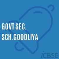 Govt Sec. Sch.Goodliya Secondary School Logo
