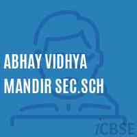 Abhay Vidhya Mandir Sec.Sch Secondary School Logo