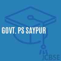 Govt. Ps Saypur Primary School Logo