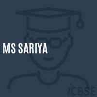 Ms Sariya Middle School Logo