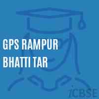 Gps Rampur Bhatti Tar Primary School Logo