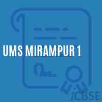 Ums Mirampur 1 Middle School Logo