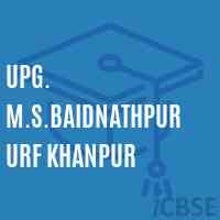 Upg. M.S.Baidnathpur Urf Khanpur Middle School Logo