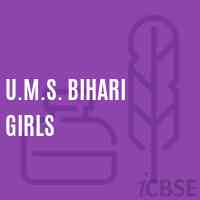 U.M.S. Bihari Girls Middle School Logo