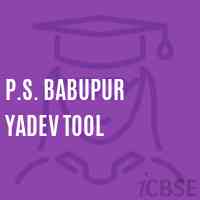 P.S. Babupur Yadev Tool Primary School Logo