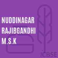 Nuddinagar Rajibgandhi M.S.K School Logo