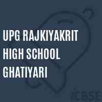 Upg Rajkiyakrit High School Ghatiyari Logo