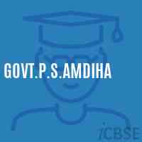 Govt.P.S.Amdiha Primary School Logo
