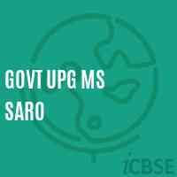 Govt Upg Ms Saro Middle School Logo