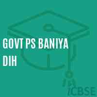 Govt Ps Baniya Dih Primary School Logo