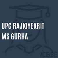 Upg Rajkiyekrit Ms Gurha Middle School Logo