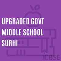 Upgraded Govt Middle School Surhi Logo