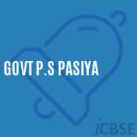 Govt P.S Pasiya Primary School Logo