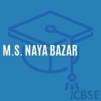 M.S. Naya Bazar Middle School Logo