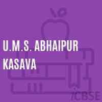 U.M.S. Abhaipur Kasava Middle School Logo