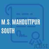 M.S. Mahduttpur South Middle School Logo