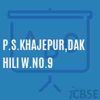 P.S.Khajepur,Dakhili W.No.9 Primary School Logo
