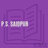P.S. Saidpur Primary School Logo