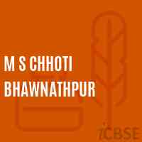 M S Chhoti Bhawnathpur Middle School Logo