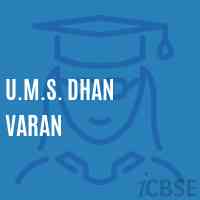 U.M.S. Dhan Varan Middle School Logo